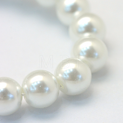 Baking Painted Glass Pearl Round Bead Strands X-HY-Q003-10mm-01-1