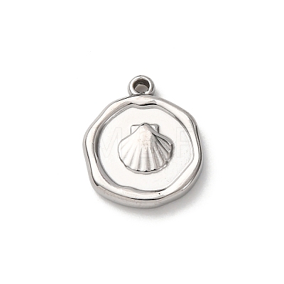 304 Stainless Steel Pendants STAS-I348-02P-04-1