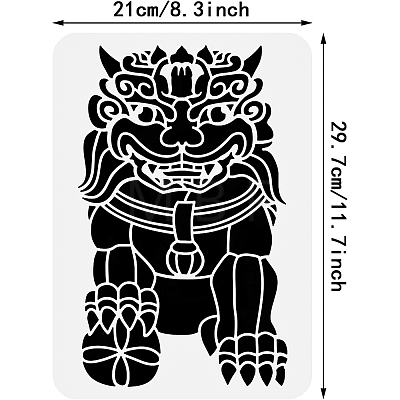 Plastic Drawing Painting Stencils Templates DIY-WH0396-0158-1