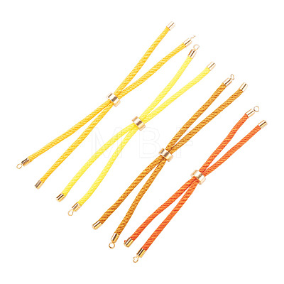 4Pcs 4 Colors Polyester Cord Bracelet Making MAK-TA0001-44-1