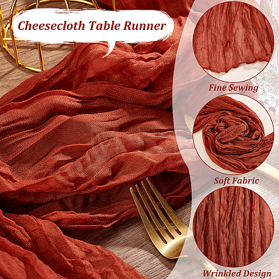 Polyester Cheesecloth Table Runners AJEW-WH0043-26B-1