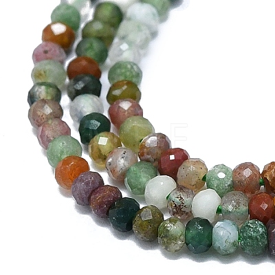 Natural Indian Agate Beads Strands G-G106-A36-01-1