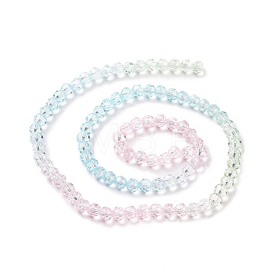 Transparent Glass Beads Strands GLAA-L045-02A-02-1