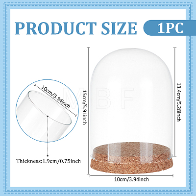 Glass Dome Cover AJEW-WH0515-11A-1
