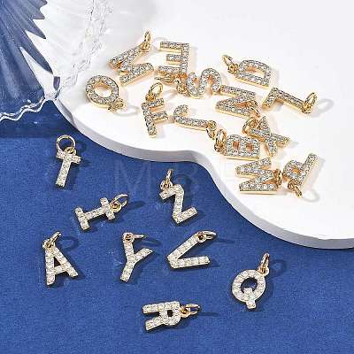 SHEGRACE Brass Micro Pave Clear Cubic Zirconia Pendants XGRQ29361-394G-1