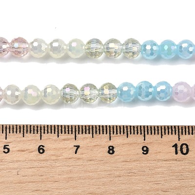 Electroplate Glass Beads Strands EGLA-D300-06-6mm-08-1