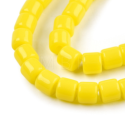 Opaque Solid Glass Bead Strands GLAA-N047-09-F03-1