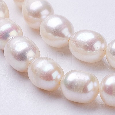 Natural Cultured Freshwater Pearl Beads Strands PEAR-P002-24-1