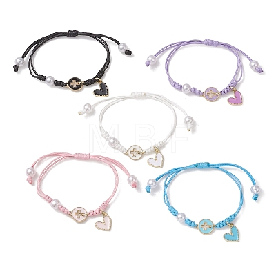Alloy Charm Bracelets BJEW-JB13535-1
