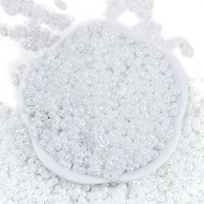 Opaque Colours Luster Glass Seed Beads X1-SEED-K010-04D-1