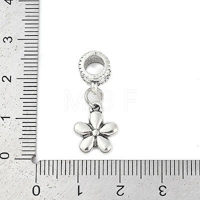 Rack Plating Brass European Dangle Charms KK-R200-01AS-01-1
