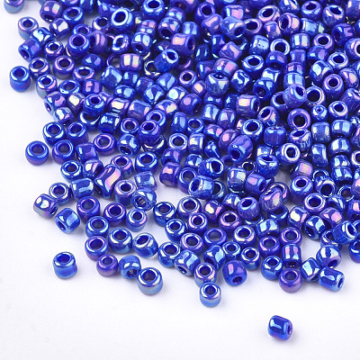 Opaque Glass Seed Beads SEED-S023-01C-08-1