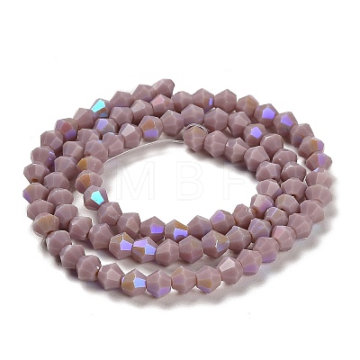 Opaque Solid Color Imitation Jade Glass Beads Strands EGLA-A039-P4mm-L13-1