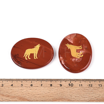 Natural Red Jasper Cabochons G-T143-28H-1