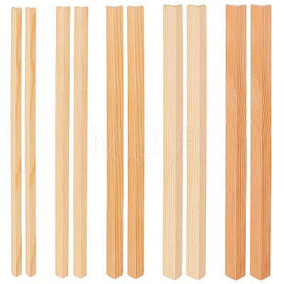 Olycraft 10Pcs 5 Styles L-shape Wood Sticks DIY-OC0012-46-1