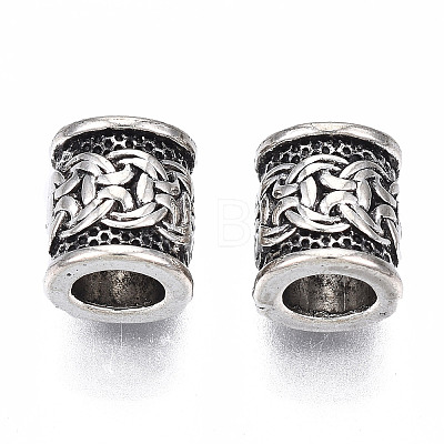 Tibetan Style Alloy European Beads X-TIBEB-N005-068-1