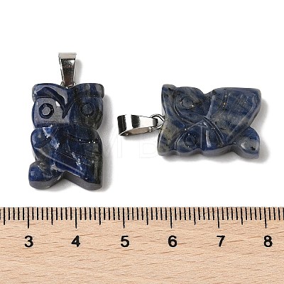 Natural Sodalite Pendants G-B127-09P-01-1