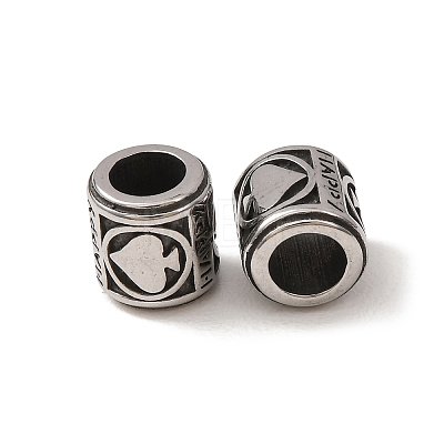 316 Surgical Stainless Steel European Beads SA-CBA7555-01AS-06-1