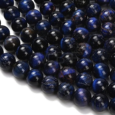 Natural Tiger Eye Beads Strands G-F591-18-10mm-03-1