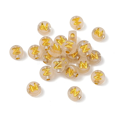 Luminous Transparent Acrylic Beads OACR-P037-01B-N-1