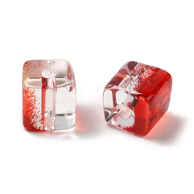 Two Tone Transparent Glass Beads X1-GLAA-NH0001-03-1