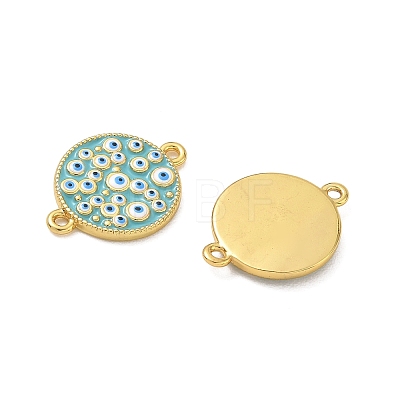 Brass Enamel Connector Charms CU-CBA6B6F-21G-1