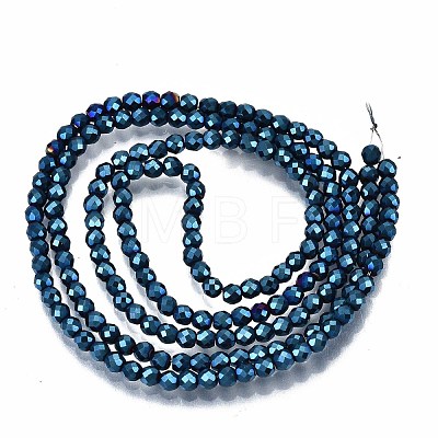 Electroplate Non-magnetic Synthetic Hematite Beads Strands G-T114-59-04-1