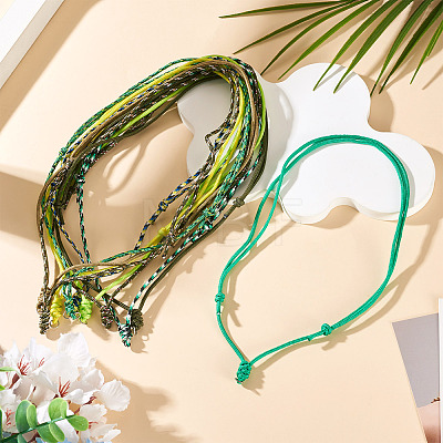 12Pcs Polyester & Spandex Cord Necklaces Making AJEW-TAC00069-1