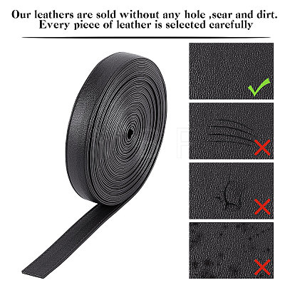 Flat PU Imitation Leather Cord LC-WH0006-05C-02-1