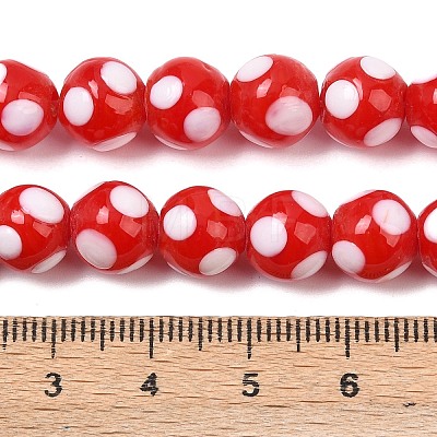 Handmade Lampwork Beads LAMP-D002-10mm-01A-1