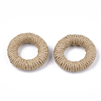 Handmade Woven Linking Rings WOVE-T006-124B-1