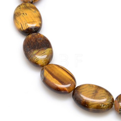 Natural Gemstone Tiger Eye Beads Strands X-G-L164-A-07-1