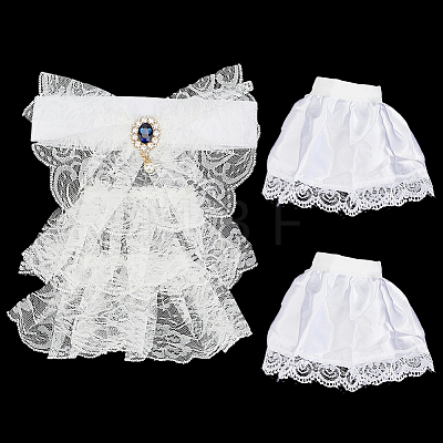 1 Pair Polyester False Sleeve AJEW-CY0003-11-1