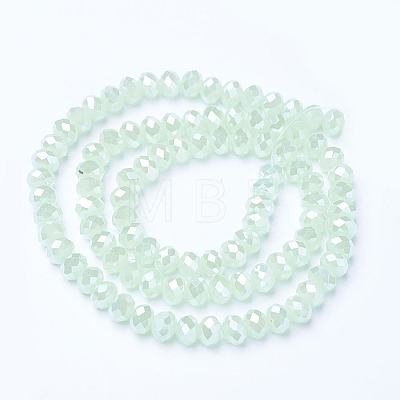 Electroplate Glass Beads Strands EGLA-A034-J6mm-B03-1