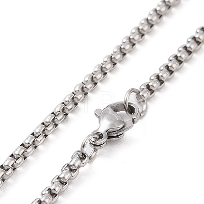 201 Stainless Steel Chain NJEW-C034-25AS-1