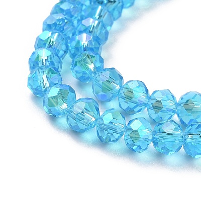 Electroplate Glass Beads Strands EGLA-A034-T1mm-L03-1