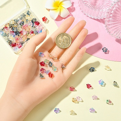 50Pcs Electroplate Glass Beads EGLA-YW0005-10-1