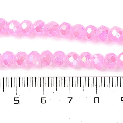 Baking Electroplate Glass Beads Strands DGLA-A039-J10mm-B09-1