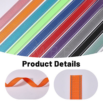 22 Yards 11 Colors Fibre Imitation Nylon Reflect Light Ribbon OCOR-GL0001-35-1