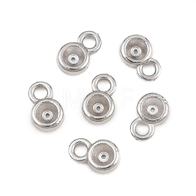 304 Stainless Steel Charm Rhinestone Settings SA-CBAC865-01A-P-1