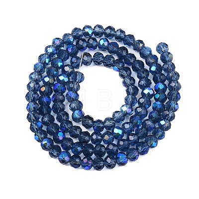 Electroplate Glass Beads Strands EGLA-A044-T4mm-L12-1