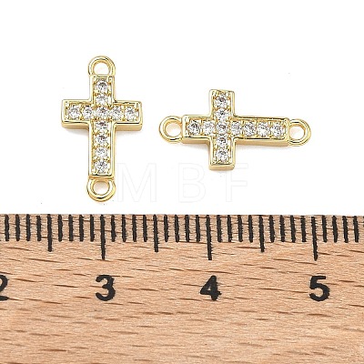 Brass Micro Pave Clear Cubic Zirconia Pendants KK-H259-02A-G-1