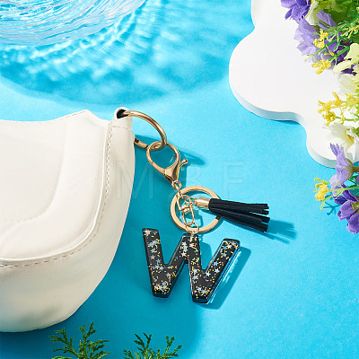 1Pc Resin Letter Keychains KEYC-TADJ0001-09W-1