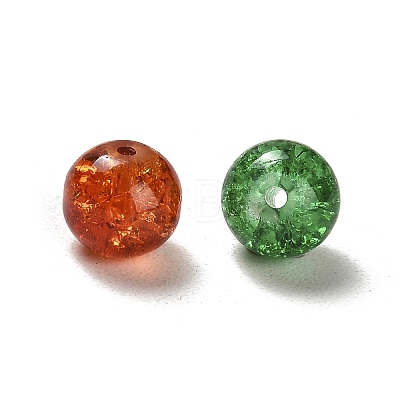 Transparent Crackle Glass Beads CCG-MSMC0002-02-M-1