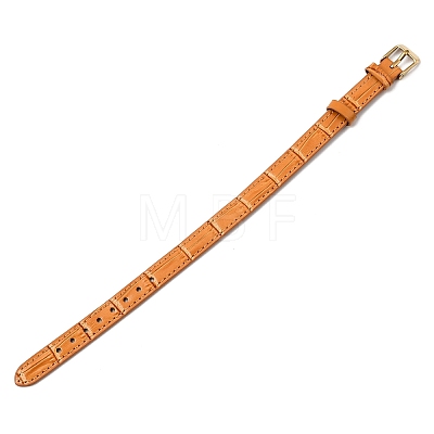Imitation Leather String Bracelets with Stainless Steel Buckles AJEW-Z053-01B-1