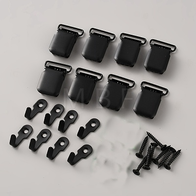 8Pcs Iron Heavy Duty Tapestry Hangers Clamps DIY-WH0933-59-1