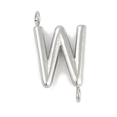 304 Stainless Steel Letter Connector Charms STAS-M108-01P-23-1