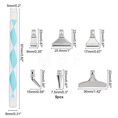 1 Set Alloy DIY Diamond Painting Pen Tool DIY-FH0003-01-1