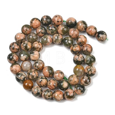 Natural Green Rutilated Quartz Beads Strands GG-CBAC4F6-B01-8mm-B-1