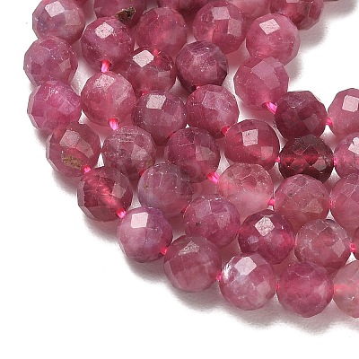 Natural Pink Tourmaline Beads Strands GG-CBA5A1A-A10-05-1